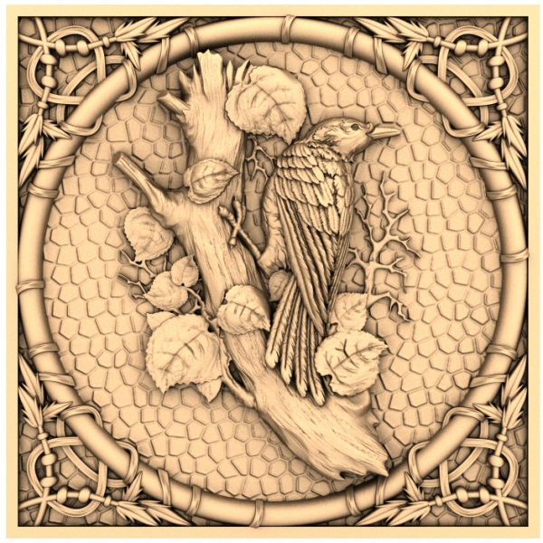 Serenity of the Woodland 3D STL Model for CNC Engraving Serenity of the Woodland 3D STL Model for CNC Engraving