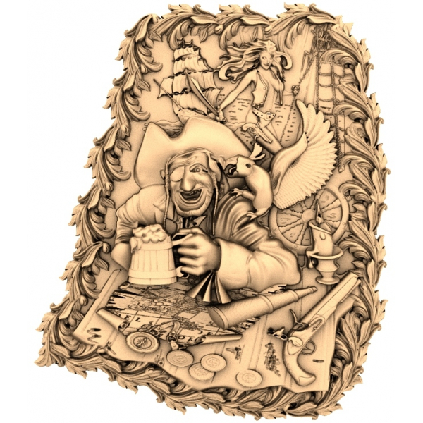 Pirate's Treasure Story 3D STL-model Pirate's Treasure Story 3D STL-model