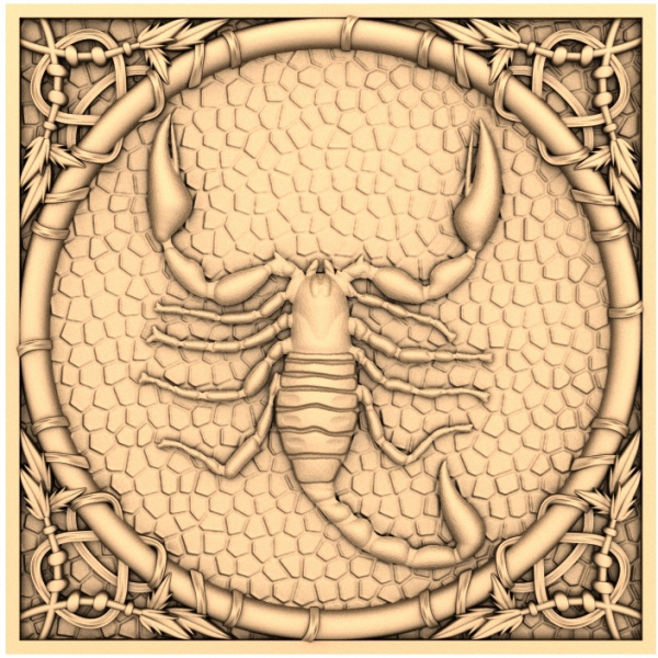 3D model reliéfu Scorpion Guardian 3D model reliéfu Scorpion Guardian