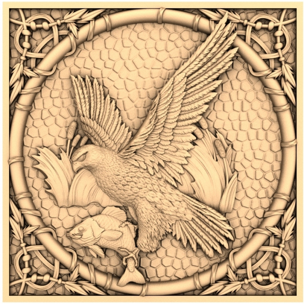 CNC용 Eagle's Catch 3D STL 모델 CNC용 Eagle's Catch 3D STL 모델