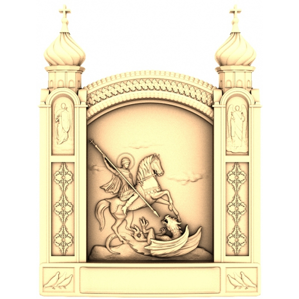 แบบจำลอง 3D STL ของเซนต์จอร์จและมังกรสำหรับ CNC แบบจำลอง 3D STL ของเซนต์จอร์จและมังกรสำหรับ CNC