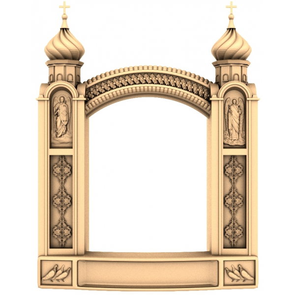 Cathedral Arch Frame - Intricate STL Model for CNC and 3D Printing