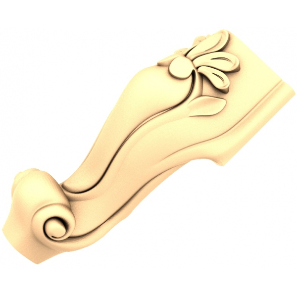 Modello STL 3D di mensola decorativa Floral Elegance Modello STL 3D di mensola decorativa Floral Elegance