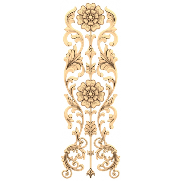 Floral Elegance 3D STL Model for CNC