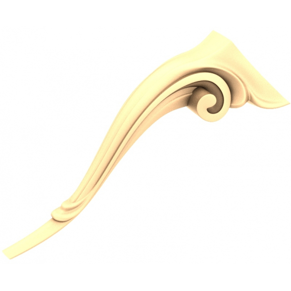Elegantní Swirl Bracket 3D STL model pro CNC Elegantní Swirl Bracket 3D STL model pro CNC