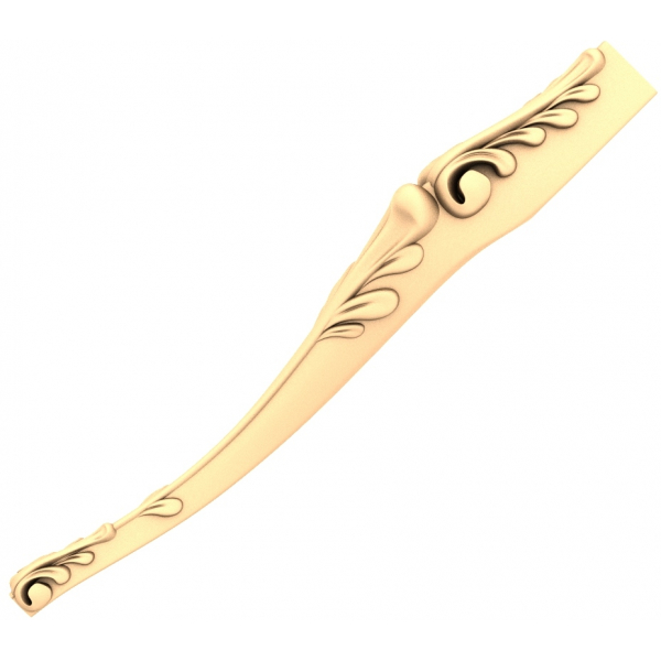 Elegant Curved Acanthus Console 3D Model STL for CNC