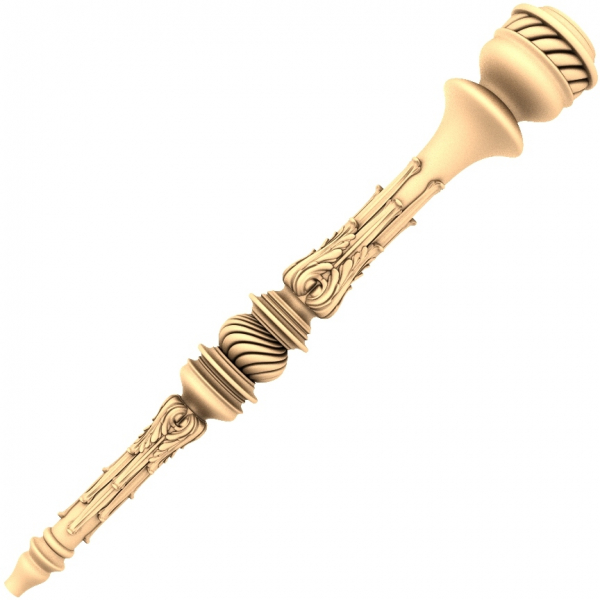 Barok baluster 3D model til CNC router Barok baluster 3D model til CNC router