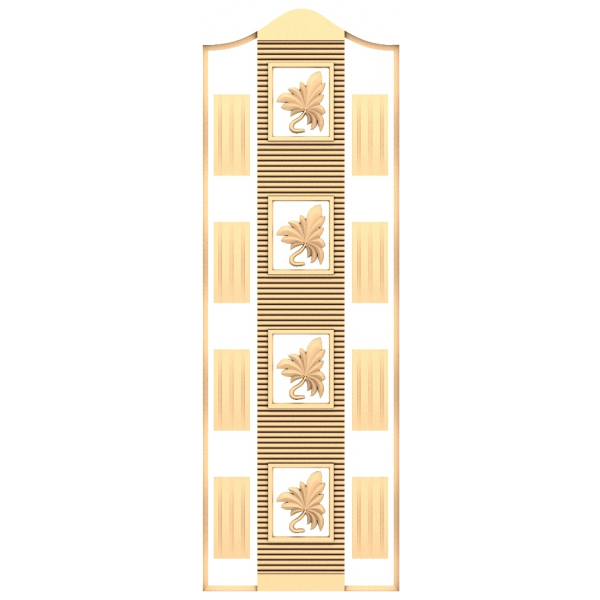 Baroque Elegance Panel - 3D Decorative Relief Model Baroque Elegance Panel - 3D Decorative Relief Model
