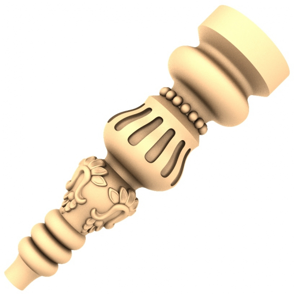 Udsmykket Majesty Baluster 3D STL-model til CNC-routere Udsmykket Majesty Baluster 3D STL-model til CNC-routere