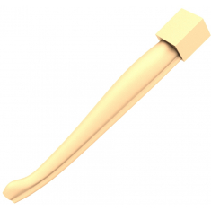 Elegant tilspidset bordben