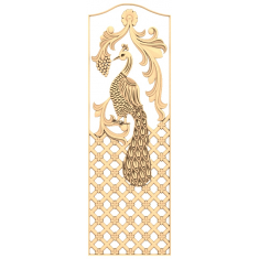 Regal Peacock Panel