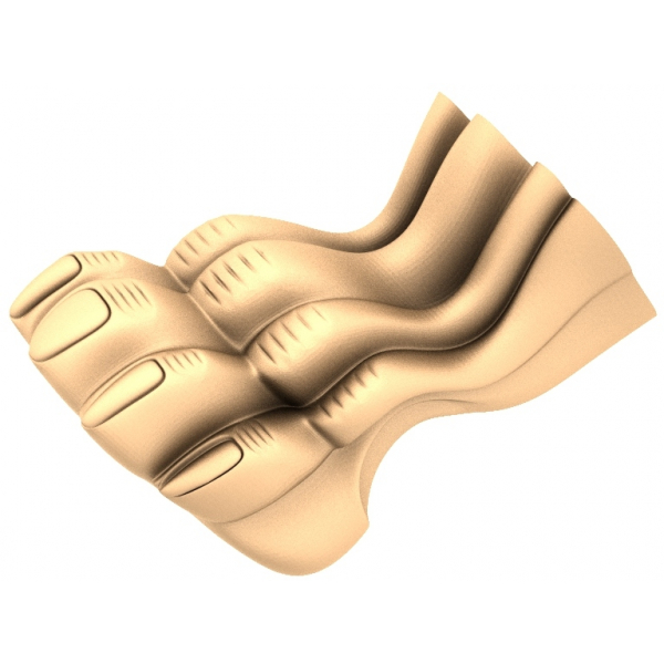 Feline Grace Paw 3D STL Modell für CNC-Fräser Feline Grace Paw 3D STL Modell für CNC-Fräser
