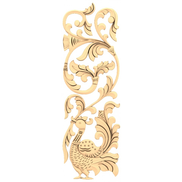 Majestic Avian Flourish - 3D Decorative Design