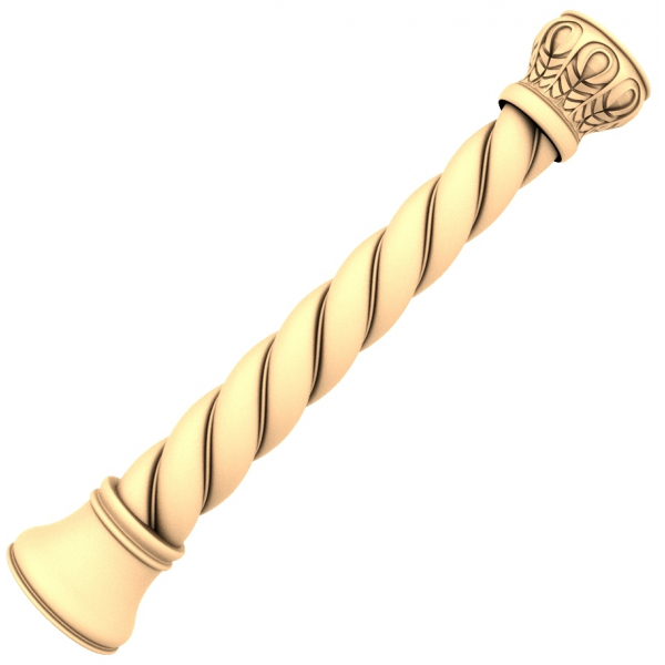 Royal Spiral Baluster 3D Model for CNC