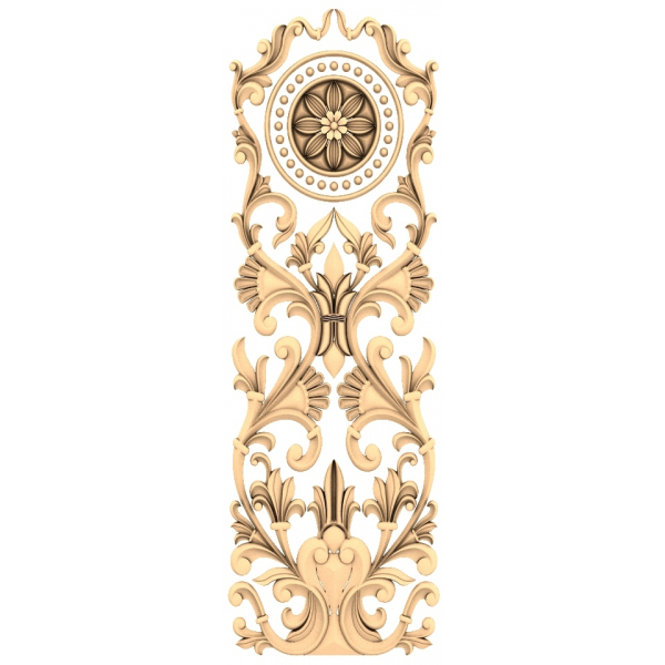 Baroque Flourish Panel - 3D STL Model for CNC Baroque Flourish Panel - 3D STL Model for CNC