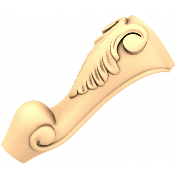 Ornate Acanthus Bracket 3D STL Model Ornate Acanthus Bracket 3D STL Model