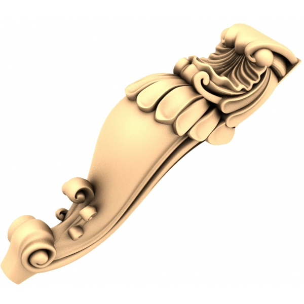 CNC کے لیے آرنیٹ اسکرول بریکٹ 3D ماڈل