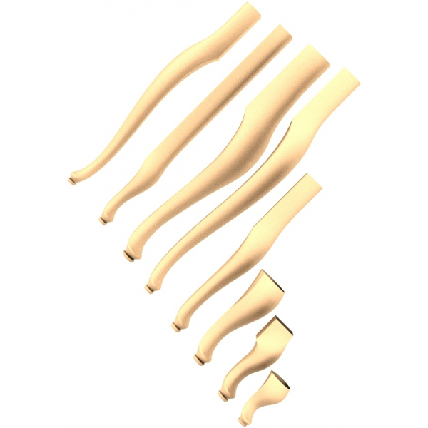 Graceful Curves Furniture Legs 3D STL Model for CNC Graceful Curves Furniture Legs 3D STL Model for CNC