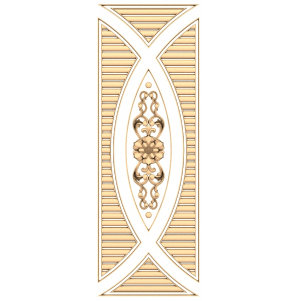 Elegantní dekorativní panel 3D STL model pro CNC