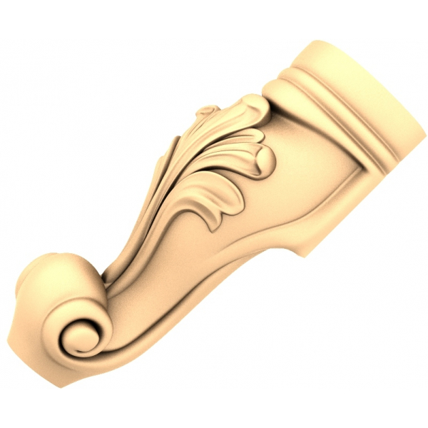 Modèle STL 3D Scroll Elegance pour le travail du bois CNC