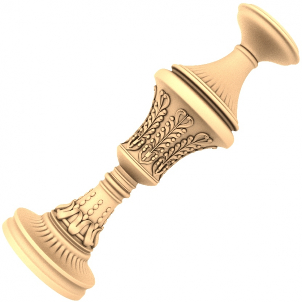 Royal Acorn Baluster 3D CNC μοντέλο