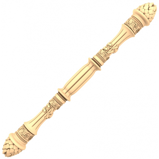 Regal Pinecone Handle 3D Model for CNC