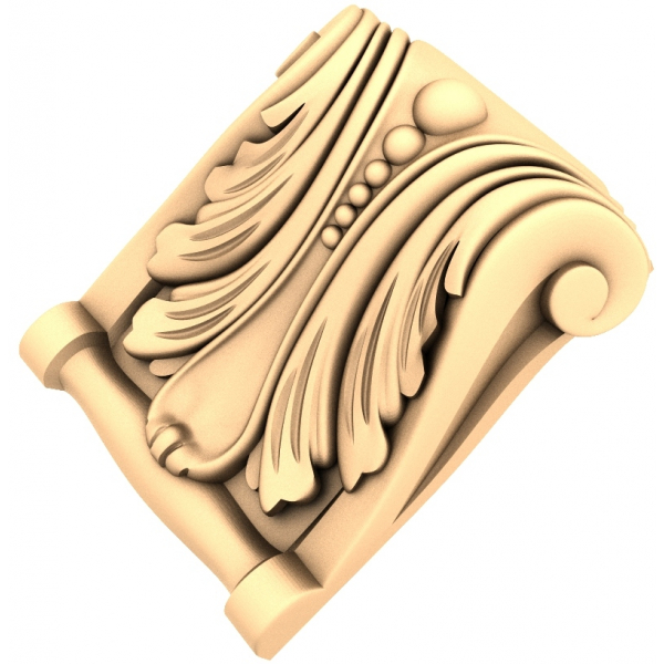 CNC Yönlendiriciler için Süslü Akantus Korniş 3D STL Modeli CNC Yönlendiriciler için Süslü Akantus Korniş 3D STL Modeli