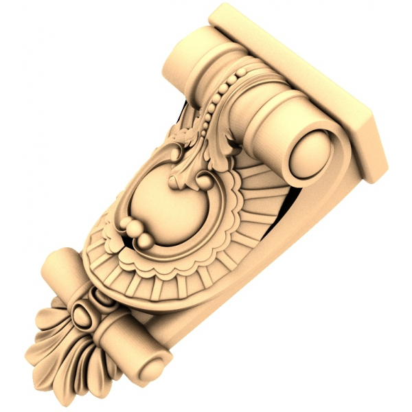 Ornate Classic Corbel - โมเดล STL สำหรับการพิมพ์ CNC และ 3D