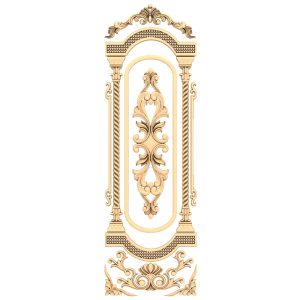 Barok Elegance Panel 3D CNC-model Barok Elegance Panel 3D CNC-model