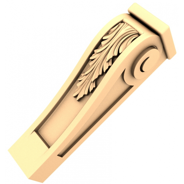 Majestic Acanthus Corbel 3D Model