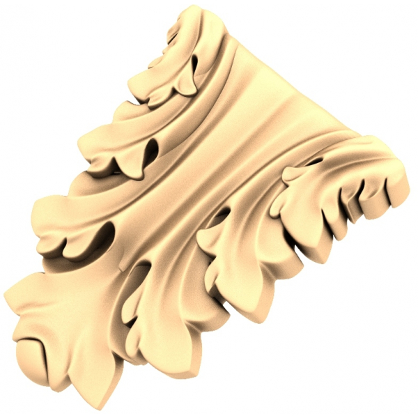 Acanthus Elegance 3D STL Model for CNC