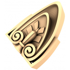 Mapambo ya Neo-Classical Acanthus Corner