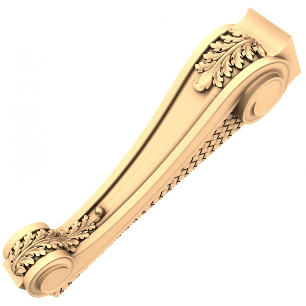 Exquisite Acanthus Armrest Relief 3D Model Exquisite Acanthus Armrest Relief 3D Model