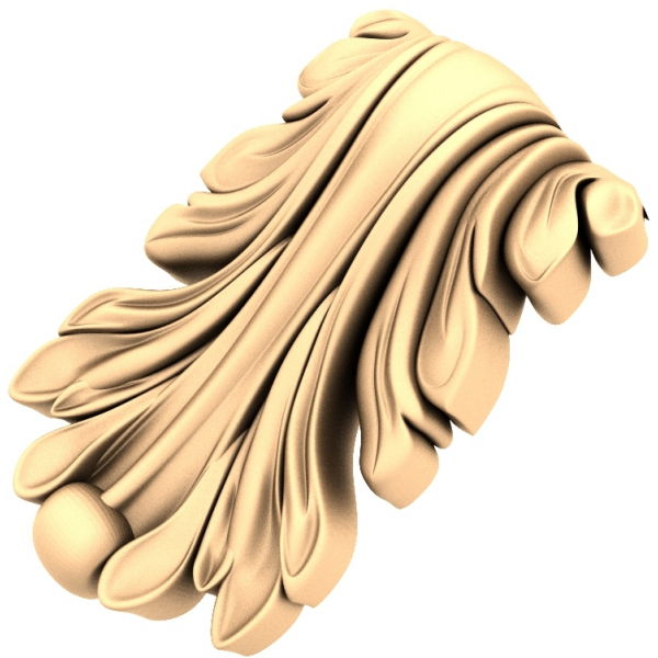 Flowing Acanthus Leaf 3D STL Model for CNC Flowing Acanthus Leaf 3D STL Model for CNC