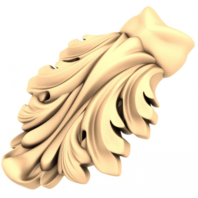 Udsmykket Acanthus Leaf Decor 3D Model