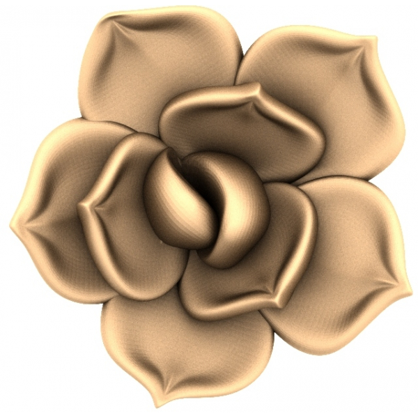 Modelo STL 3D Petal Harmony para impresión 3D y CNC