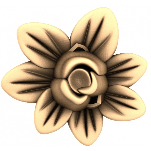 Exquisite Blossom Eternity 3D STL Model for CNC