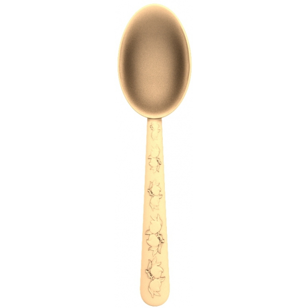 Floral Carvings Spoon 3D STL Model ສໍາລັບ CNC