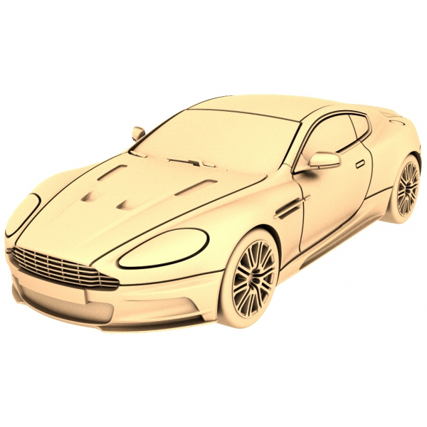 Elegance Racer 3D STL Model ສໍາລັບ CNC