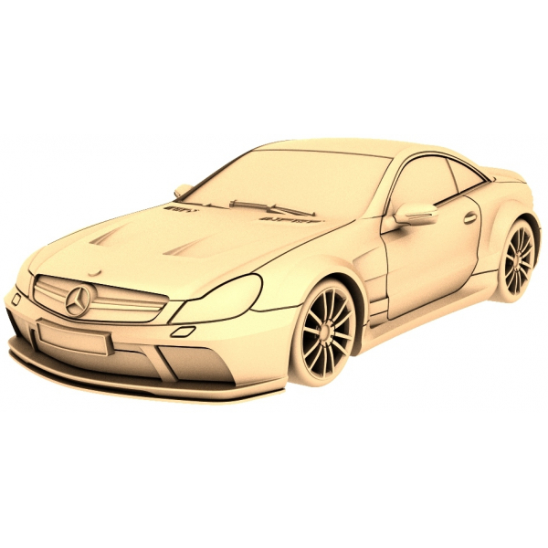 Luxury Sport Coupe 3D STL Model