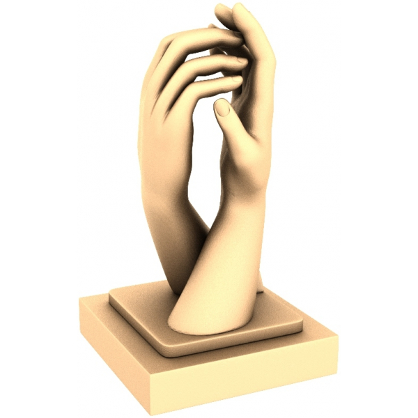 Caring Touch 3D STL Model ສໍາລັບການພິມ CNC ແລະ 3D