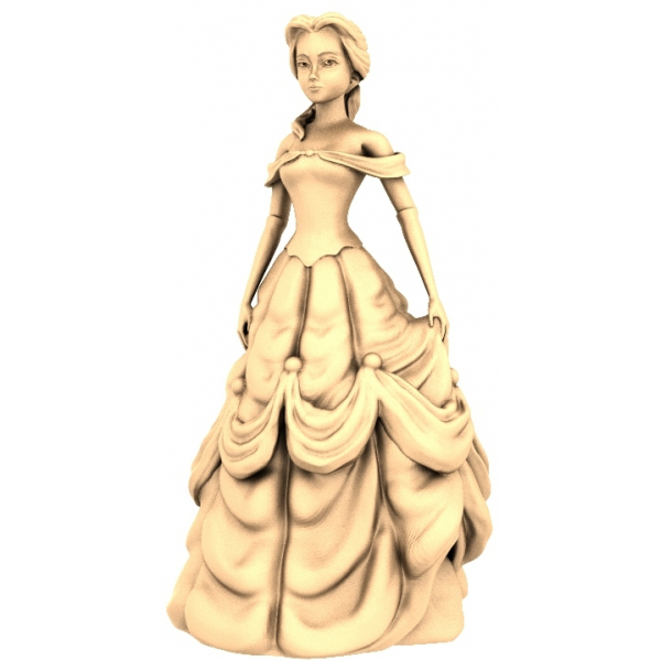 ຮູບແບບ Enchanted Princess 3D STL ສໍາລັບ CNC