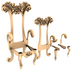 Floral Elegance Chair Frame