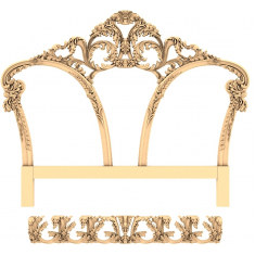 ກະດານຫົວແບບ Baroque Elegance