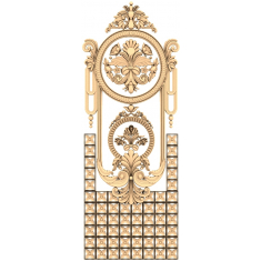 Regal blommig panel