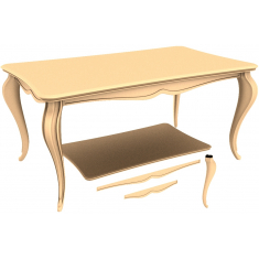 Elegantní zakřivený stůl
