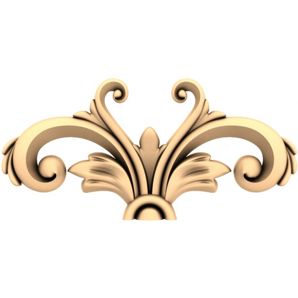 Barokní rozkvět Accent 3D STL model