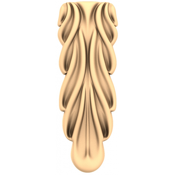 Modelo 3D STL de design de folha elegante para roteador CNC