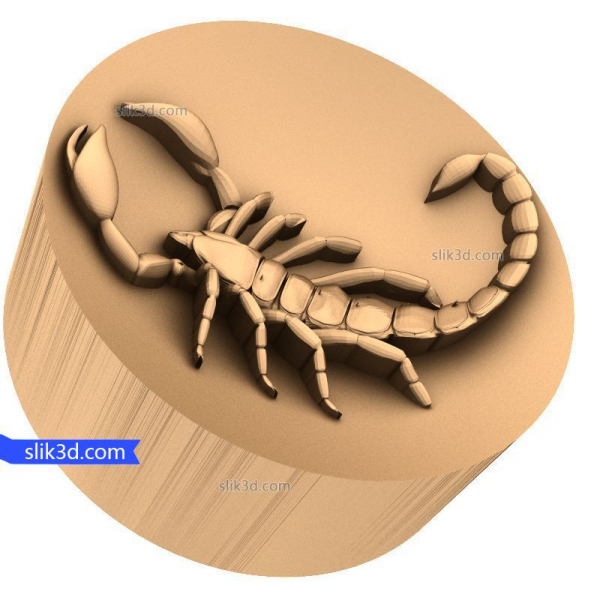 Scorpion Majesty 3D STL model pro CNC Scorpion Majesty 3D STL model pro CNC