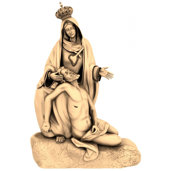 Mater Dolorosa 3D STL model pre CNC